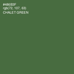 #486B3F - Chalet Green Color Image